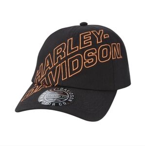 💕HP💕Harley-Davidson Unisex Invincible Fitted Black Cap - Size Large